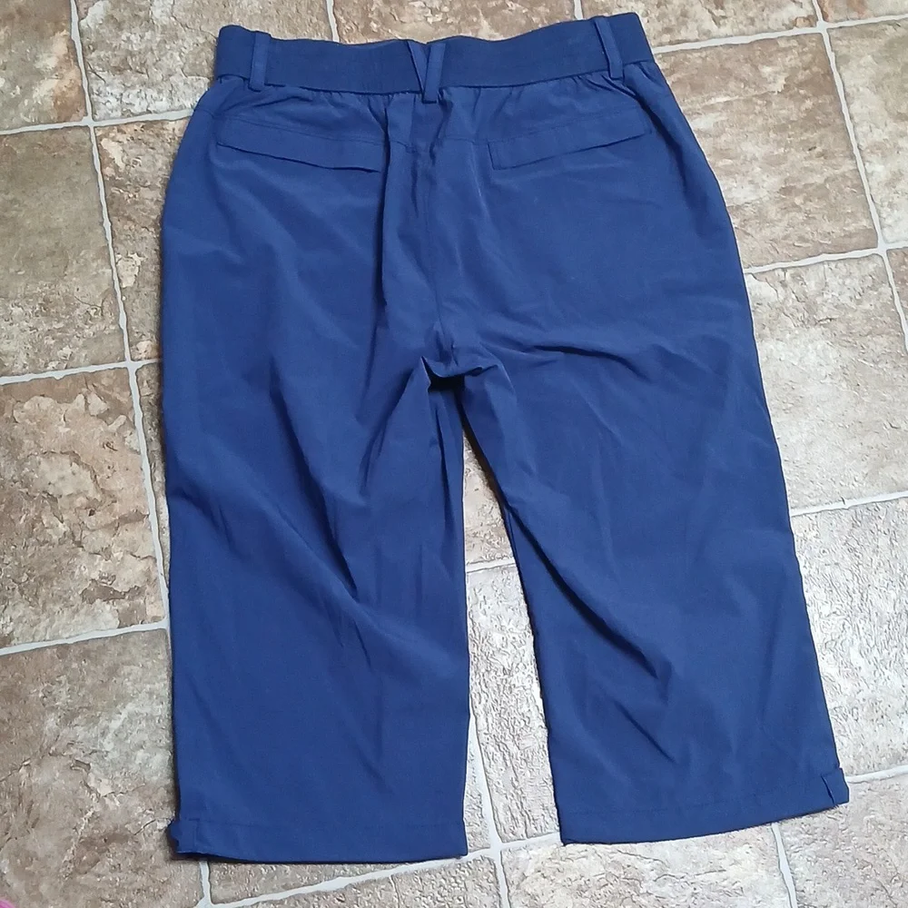 Baleaf Navy Activewear Bermuda Shorts  Blue Elastic Waist Size Large - Picture 5 of 5